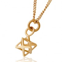 Gold Merchaba Kabbalah Necklace